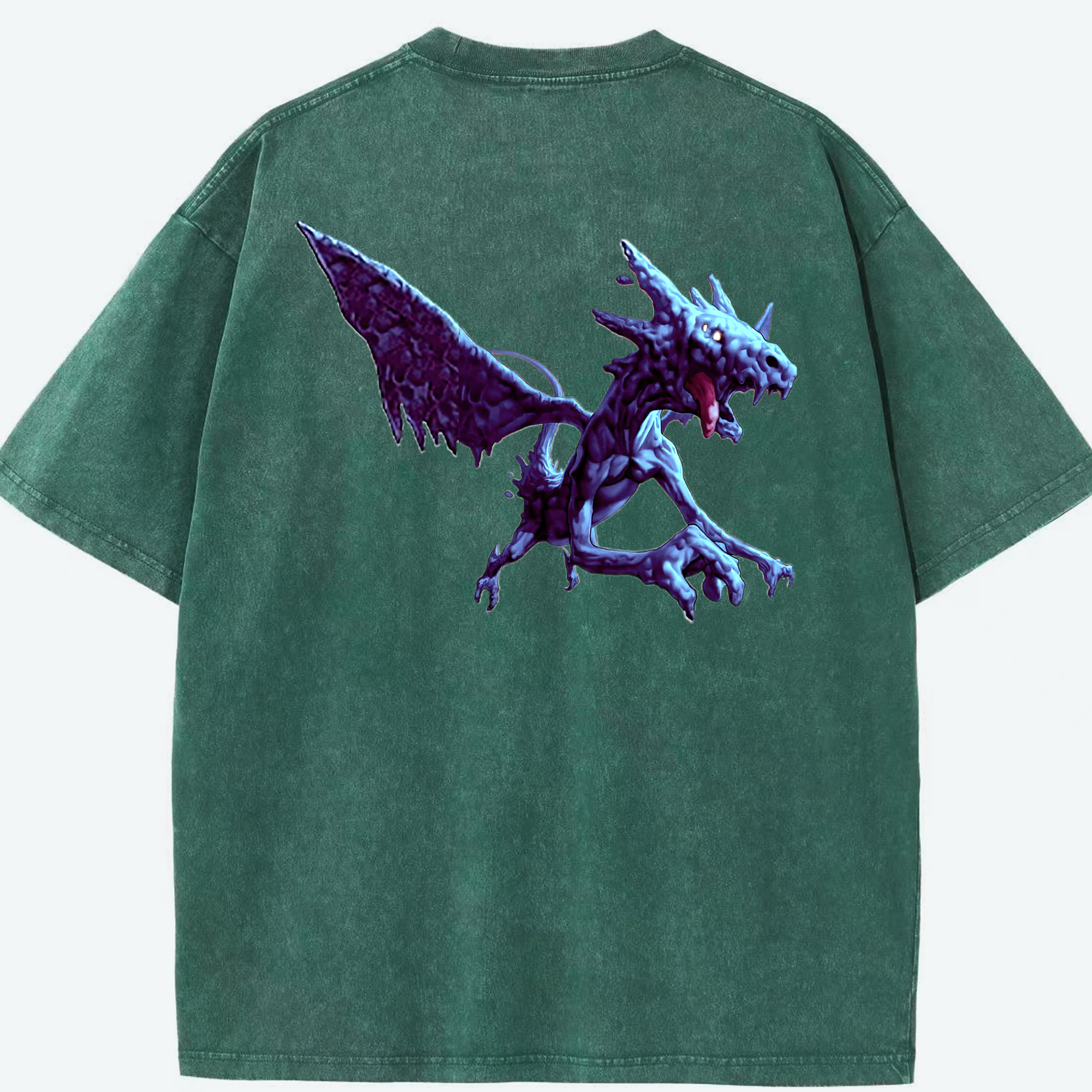 （画像用） 遊☆戯☆王 Yu-Gi-Oh! 綿100% ヴィンテージ風 半袖Tシャツ（背面プリント）